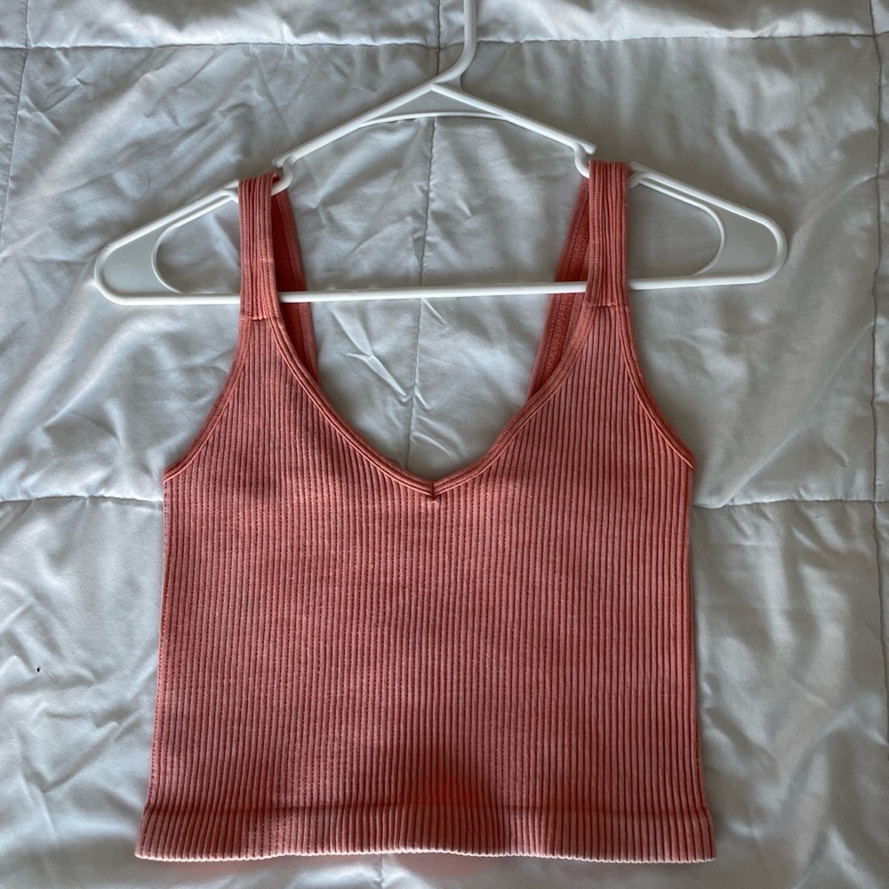 Orange seamless cami top